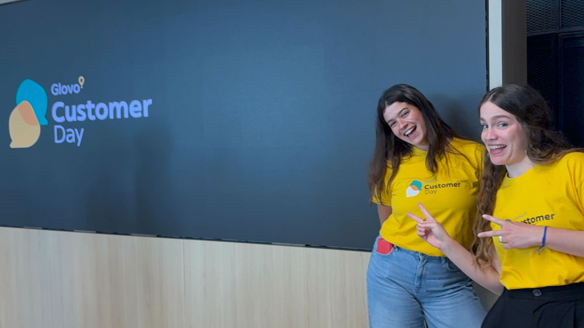 Two Glovo team members at Customer Day