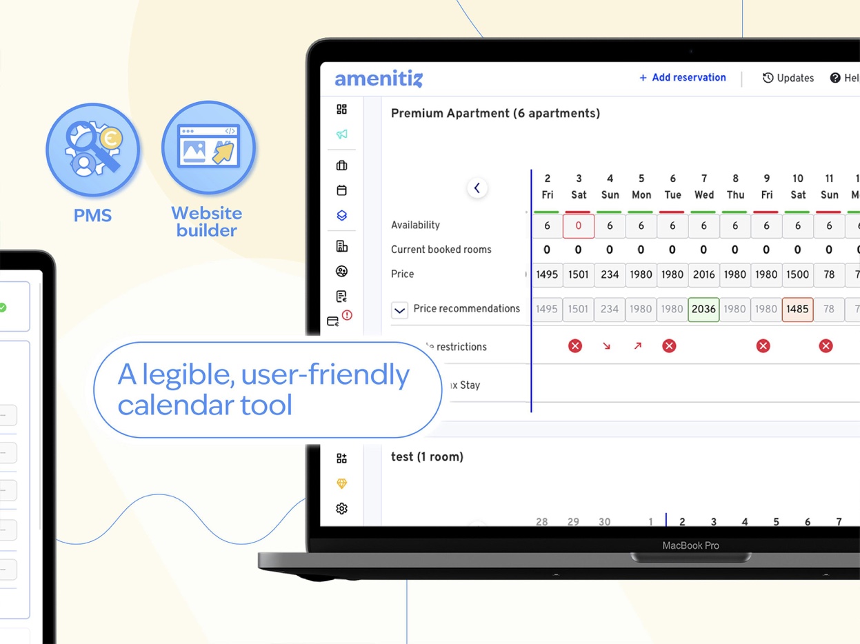 Amenitiz availability calendar