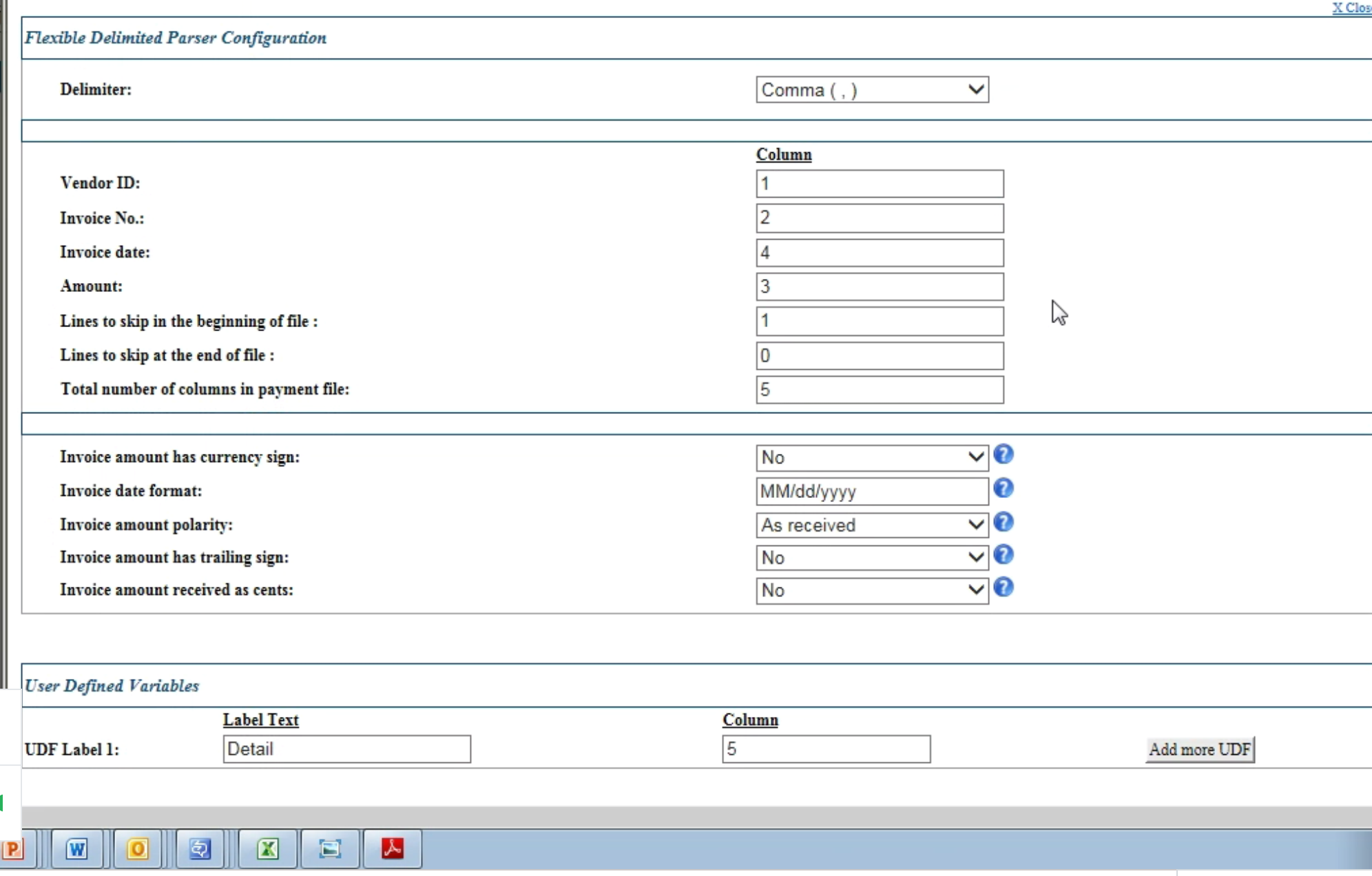 Original ICCE screen, 2016, before redesign