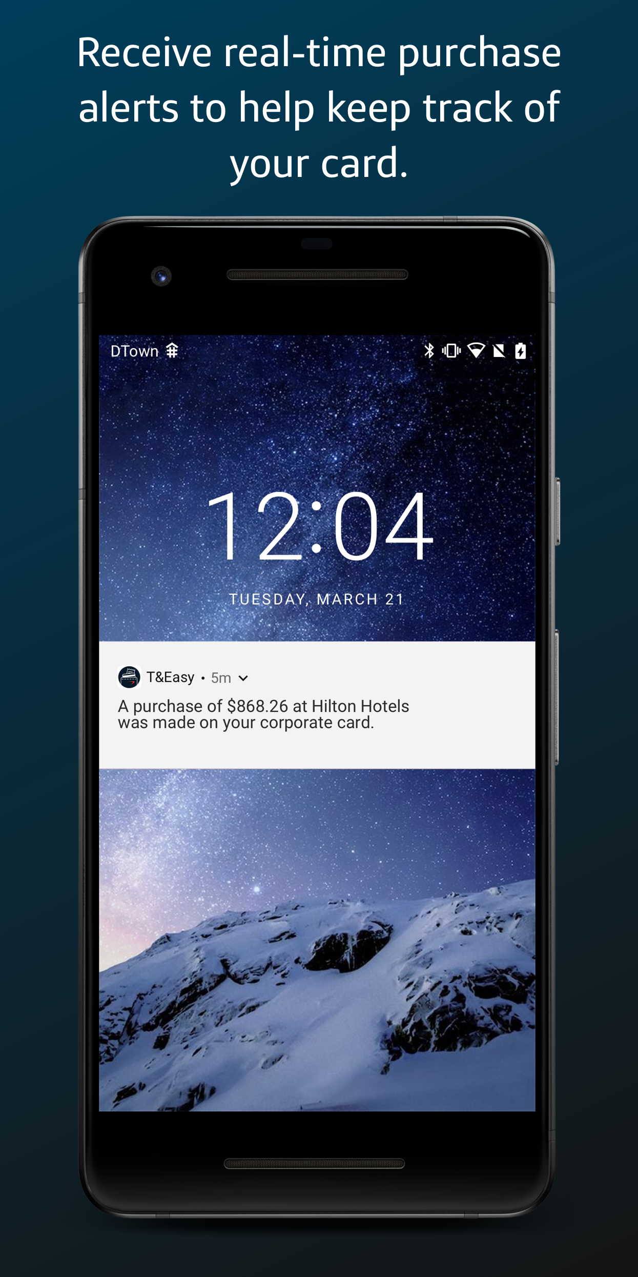 Capital One T&Easy real-time purchase alert notification