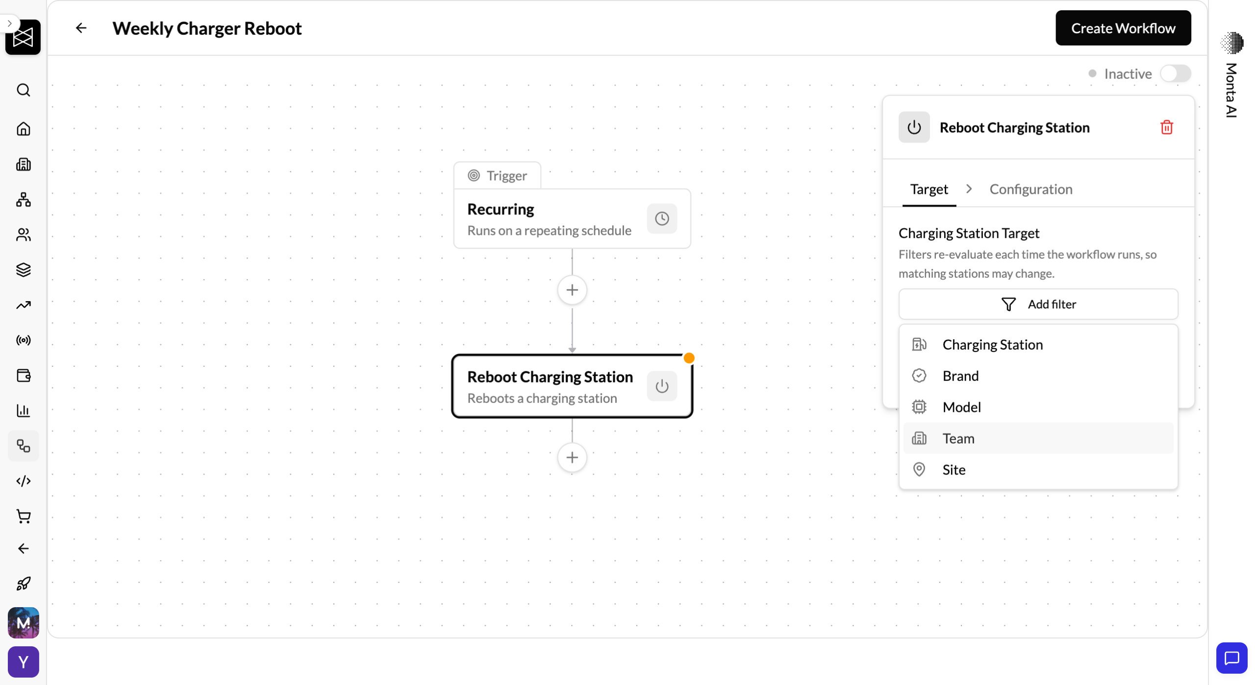 OCPP Configuration workflow: updating charger configuration across a fleet in one run